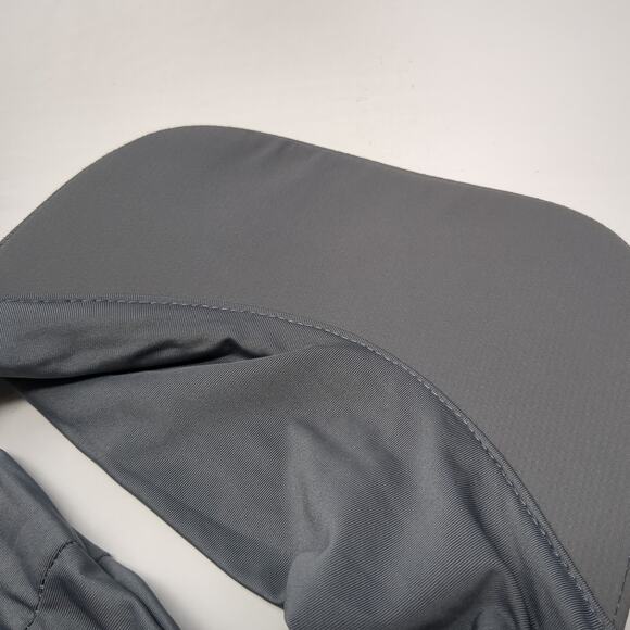 Mission Fitted Sun Visor Hat Solid Gray One Size Stretch Outdoor - Picture 9 of 10